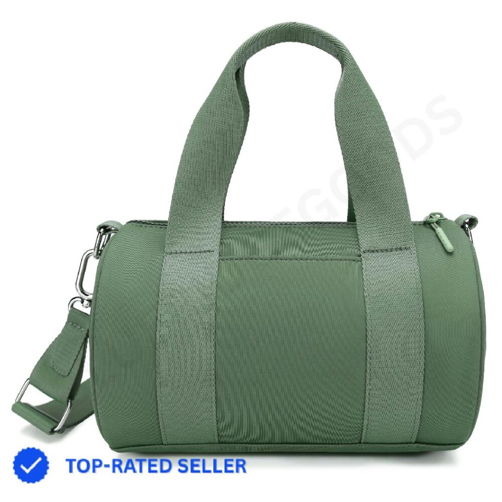 Mini Gym Bag Crossbody Duffel Barrel Purse Lightweight Travel Sport Chic